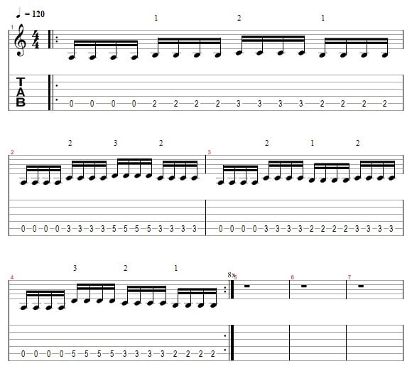 Tremolo Picking - Exercise 3